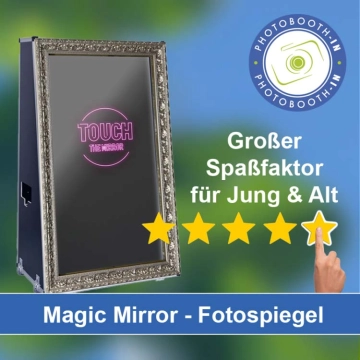 In Kirchberg-Sachsen einen Magic Mirror Fotospiegel mieten