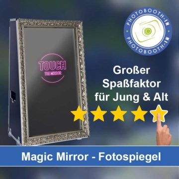 In Langenbernsdorf einen Magic Mirror Fotospiegel mieten