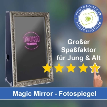 In Langenselbold einen Magic Mirror Fotospiegel mieten