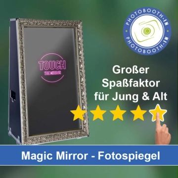 In Lauenburg-Elbe einen Magic Mirror Fotospiegel mieten