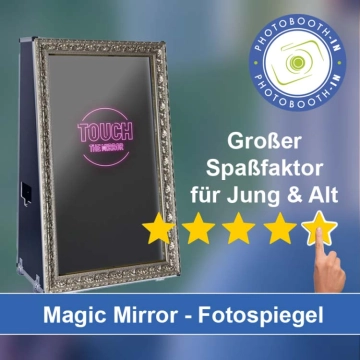 In Leverkusen einen Magic Mirror Fotospiegel mieten