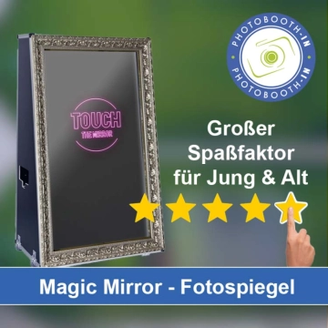 In Liebenau einen Magic Mirror Fotospiegel mieten