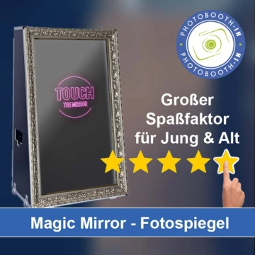 In Linkenheim-Hochstetten einen Magic Mirror Fotospiegel mieten