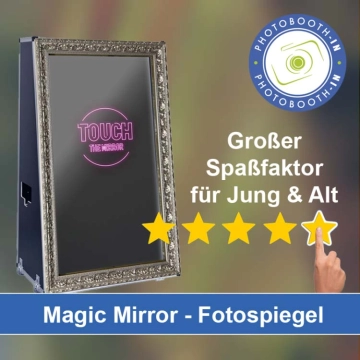 In Lößnitz einen Magic Mirror Fotospiegel mieten
