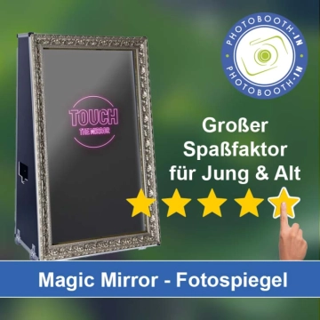 In Lügde einen Magic Mirror Fotospiegel mieten