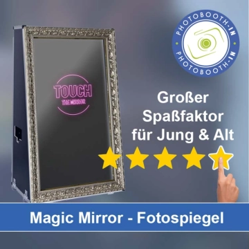 In Lugau/Erzgebirge einen Magic Mirror Fotospiegel mieten