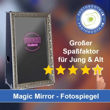In Maßbach einen Magic Mirror Fotospiegel mieten