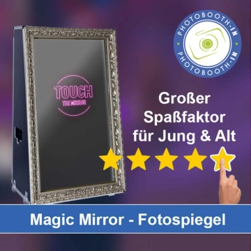 In Memmingen einen Magic Mirror Fotospiegel mieten