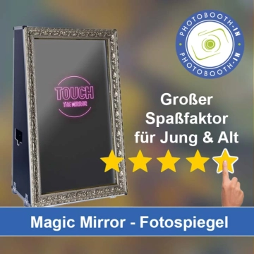 In Memmingerberg einen Magic Mirror Fotospiegel mieten