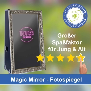 In Mengen einen Magic Mirror Fotospiegel mieten