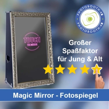 In Merkendorf einen Magic Mirror Fotospiegel mieten