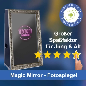 In Mertingen einen Magic Mirror Fotospiegel mieten