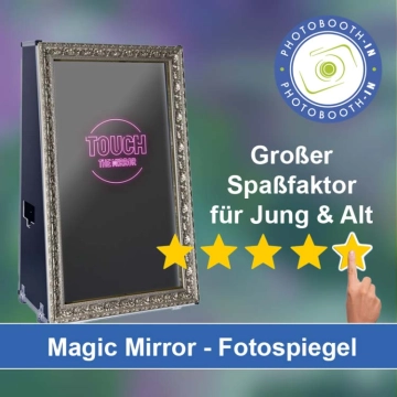 In Meuselwitz einen Magic Mirror Fotospiegel mieten