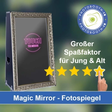 In Mirow einen Magic Mirror Fotospiegel mieten