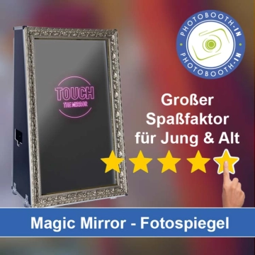 In Münnerstadt einen Magic Mirror Fotospiegel mieten