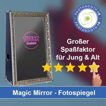 In Neukirchen-Vluyn einen Magic Mirror Fotospiegel mieten