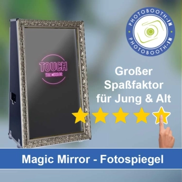 In Niederkrüchten einen Magic Mirror Fotospiegel mieten
