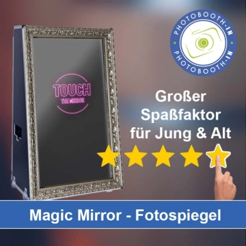 In Oberaurach einen Magic Mirror Fotospiegel mieten