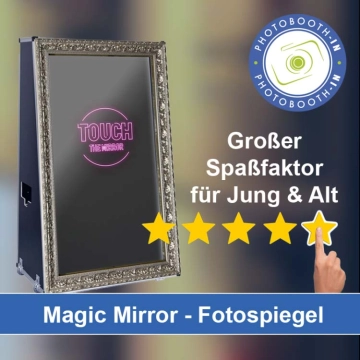In Oberhaid (Oberfranken) einen Magic Mirror Fotospiegel mieten