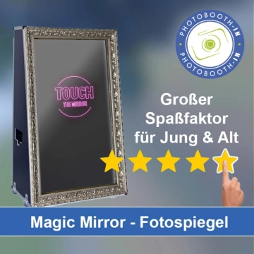 In Peitz einen Magic Mirror Fotospiegel mieten