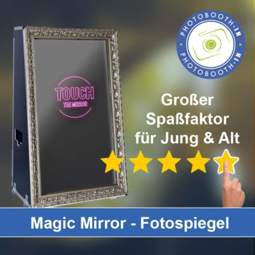 In Petershagen-Eggersdorf einen Magic Mirror Fotospiegel mieten