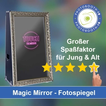 In Plattenburg einen Magic Mirror Fotospiegel mieten