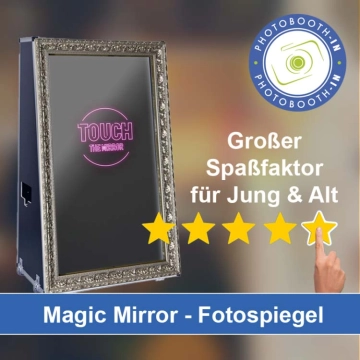 In Rackwitz einen Magic Mirror Fotospiegel mieten