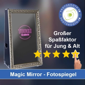 In Radebeul einen Magic Mirror Fotospiegel mieten