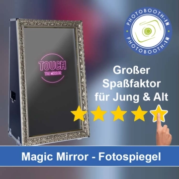 In Rehfelde einen Magic Mirror Fotospiegel mieten