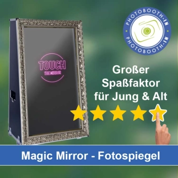 In Rieste einen Magic Mirror Fotospiegel mieten