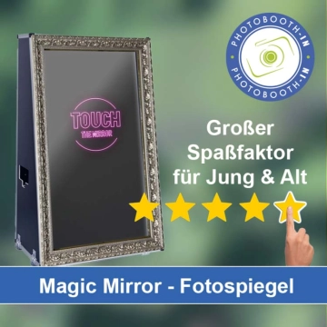 In Rockenberg einen Magic Mirror Fotospiegel mieten