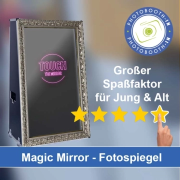 In Rösrath einen Magic Mirror Fotospiegel mieten