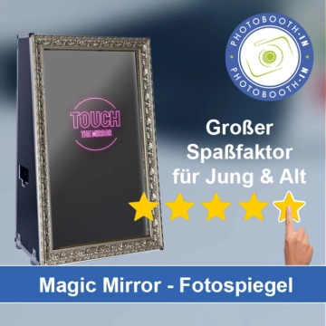 In Roßdorf bei Darmstadt einen Magic Mirror Fotospiegel mieten