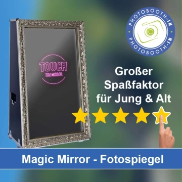 In Roßtal einen Magic Mirror Fotospiegel mieten