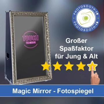 In Roßwein einen Magic Mirror Fotospiegel mieten