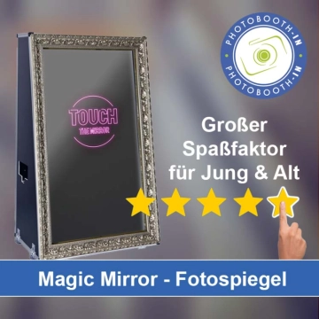 In Sachsen bei Ansbach einen Magic Mirror Fotospiegel mieten