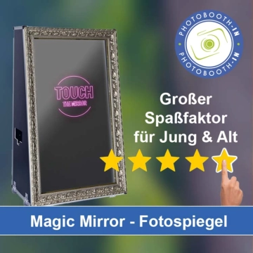 In Sandersdorf-Brehna einen Magic Mirror Fotospiegel mieten