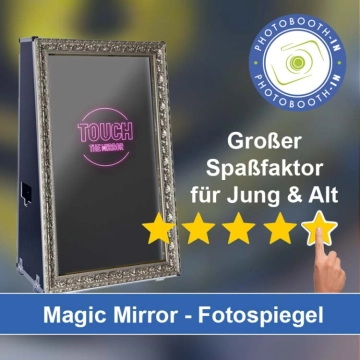 In Schipkau einen Magic Mirror Fotospiegel mieten
