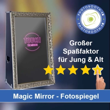 In Schönberg (Niederbayern) einen Magic Mirror Fotospiegel mieten