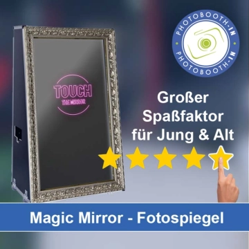 In Schönewalde einen Magic Mirror Fotospiegel mieten