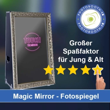 In Schwabhausen (Oberbayern) einen Magic Mirror Fotospiegel mieten