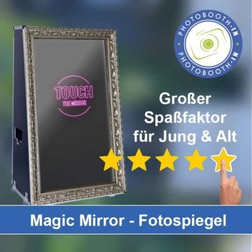 In Schwarzenberg/Erzgebirge einen Magic Mirror Fotospiegel mieten