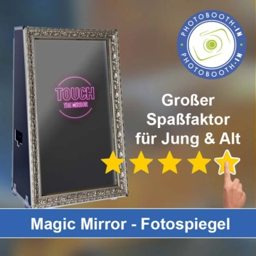 In Schwerin einen Magic Mirror Fotospiegel mieten