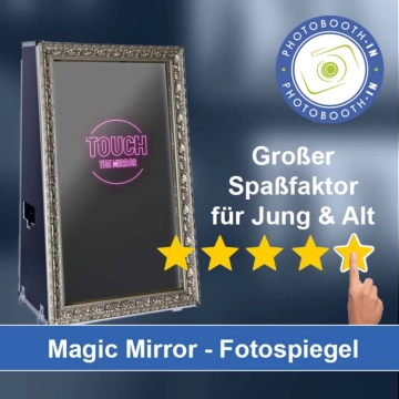 In Seifhennersdorf einen Magic Mirror Fotospiegel mieten