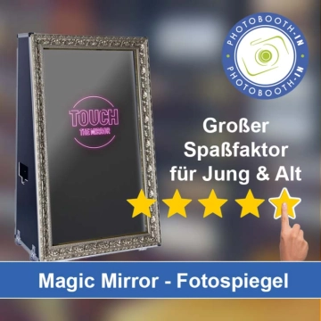 In Seligenstadt einen Magic Mirror Fotospiegel mieten