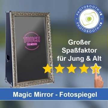 In Spiegelau einen Magic Mirror Fotospiegel mieten