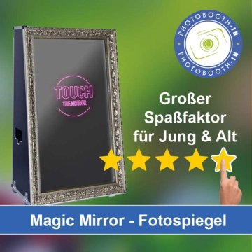 In Stützengrün einen Magic Mirror Fotospiegel mieten