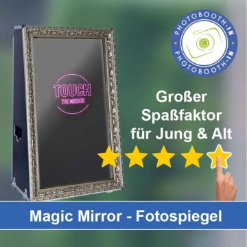 In Thermalbad Wiesenbad einen Magic Mirror Fotospiegel mieten