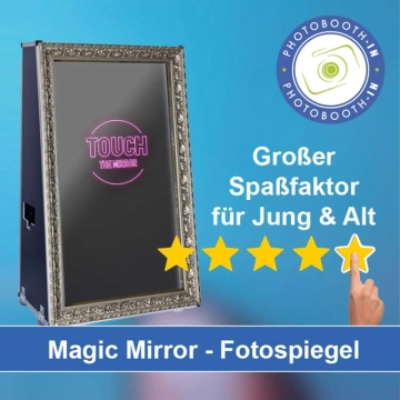 In Übach-Palenberg einen Magic Mirror Fotospiegel mieten