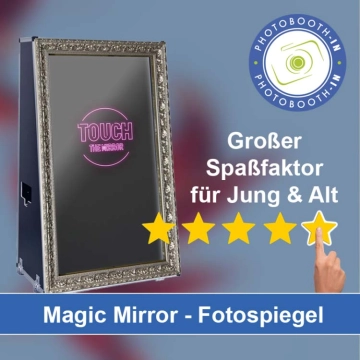 In Unterhaching einen Magic Mirror Fotospiegel mieten